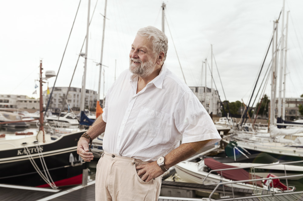 case-berend-boot Berend glimlachend bij zijn nieuwe werkgever als bootmonteur